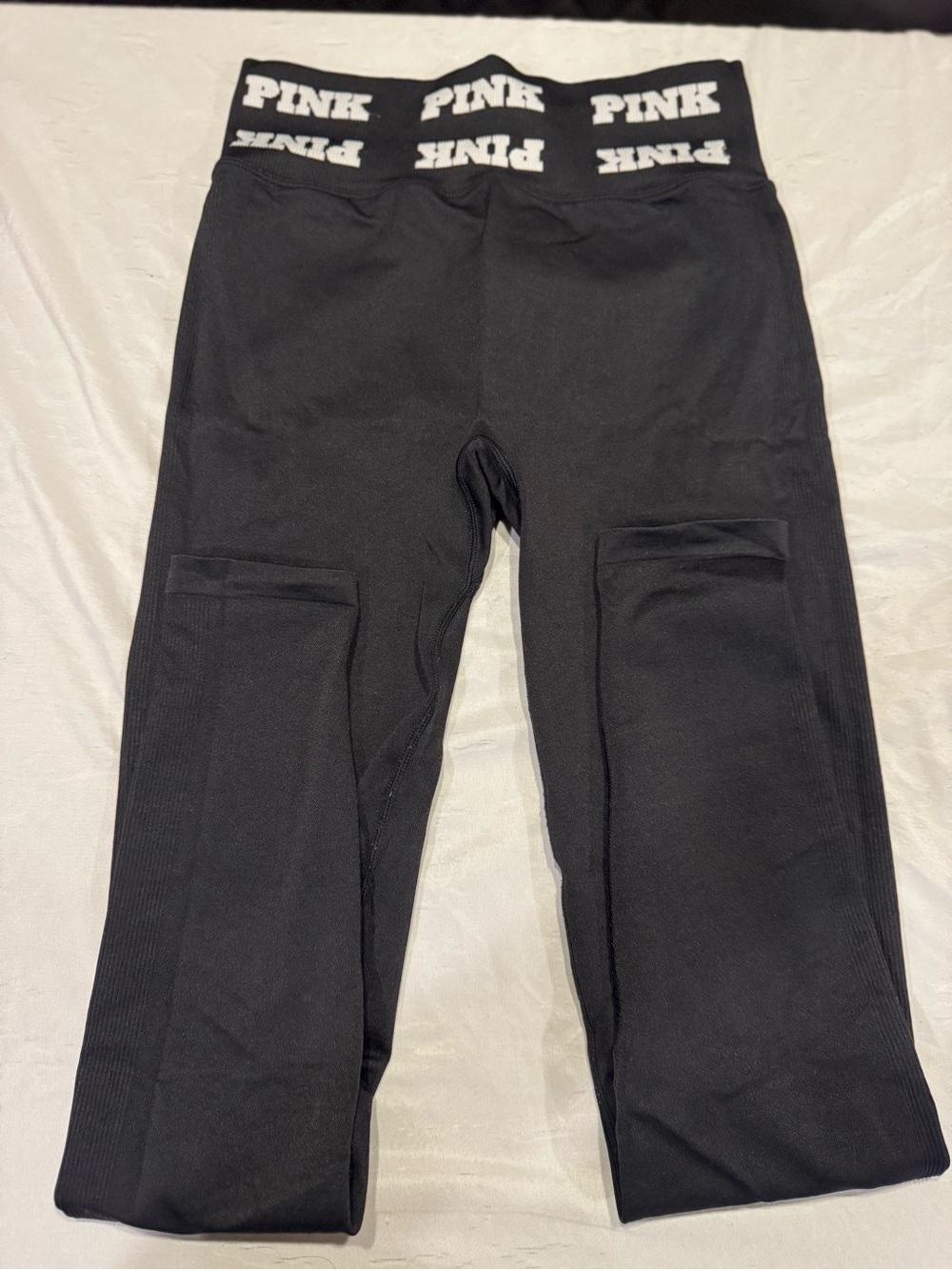 PINK Victoria's Secret Black Athletic Compression Joggers